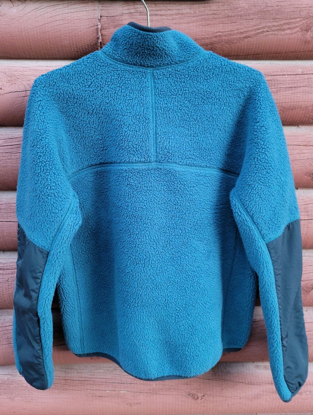Women's Mountain Hardware Teal Hicamp Pullover Fleece Sweater (size MD) - Picture 4 of 13
